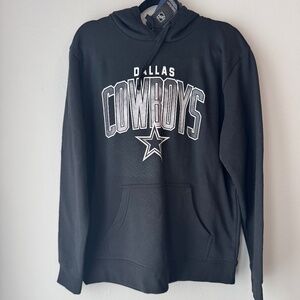 Men’s Black Dallas Cowboys Hoodie Sweatshirt size L NWT